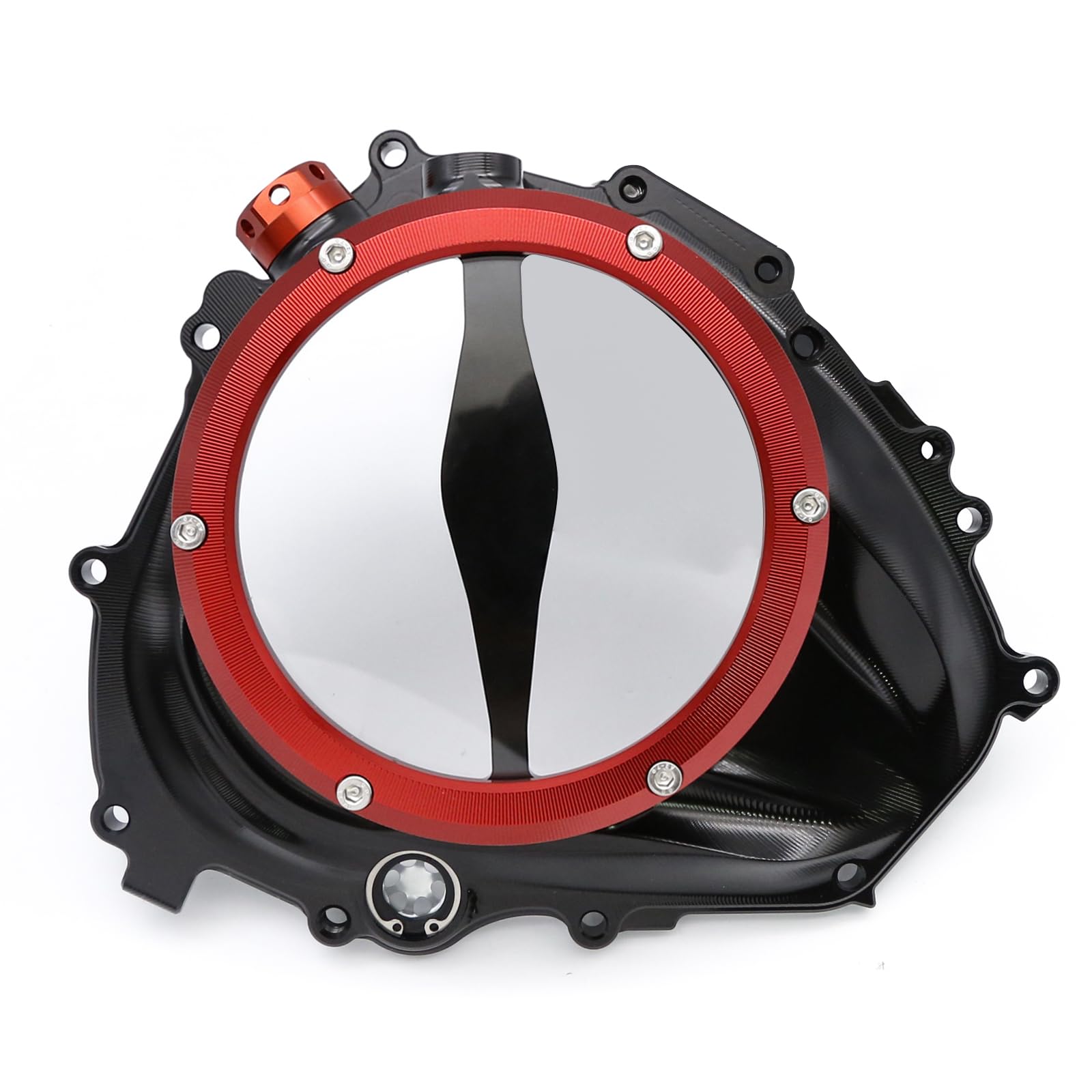 NBVLKH Motorcycle Aluminum Alloy Clear Clutch Cover Case Saver